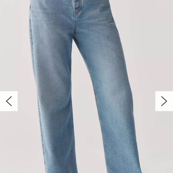 NWT Anthropologie Etica Women Stanton Relaxed wide Leg Arctic Jeans Size 31 Y2K‎ - Picture 9 of 9